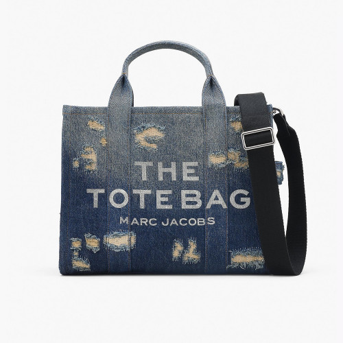 Сумка Marc Jacobs The Rip And Repair Denim Medium Tote Bag Punk Indigo