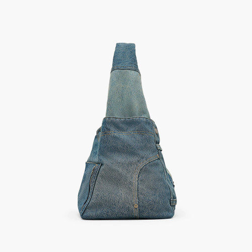 Сумка Marc Jacobs The Deconstructed Denim Sack Bag Indigo Multi