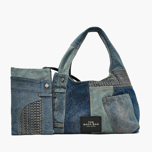 Сумка Marc Jacobs The Deconstructed Denim Sack Bag Indigo Multi