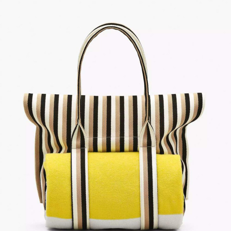 Сумка Marc Jacobs The Striped Jacquard Beach Tote Bad Camel Multi