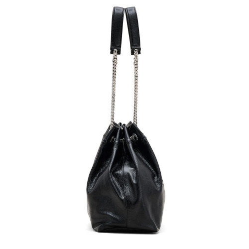 Сумка Marc Jacobs The Leather Chain Sack Bag Black